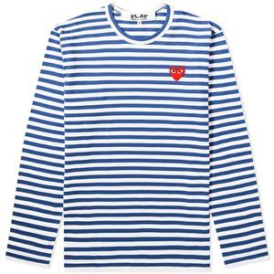 Comme Des Garcons Play L/S Striped Tee - M (USED)